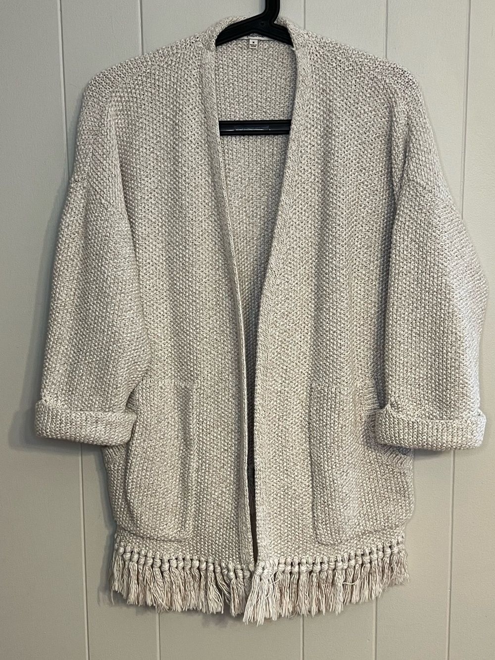 Madewell Memento Fringe Cardigan Size M